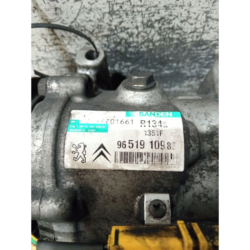 Recambio de compresor aire acondicionado para peugeot 207/207+ (wa_, wc_) 1.6 hdi referencia OEM IAM 9651910980  