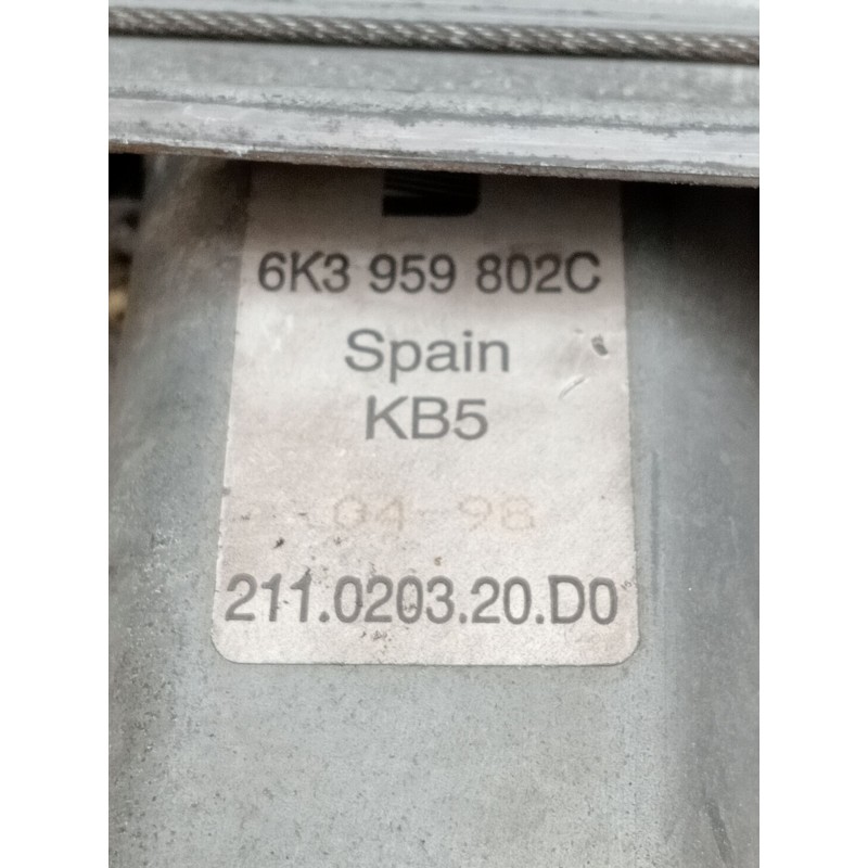 Recambio de elevalunas delantero derecho para seat ibiza ii (6k1) 1.9 tdi referencia OEM IAM 6K3959802C 3P 