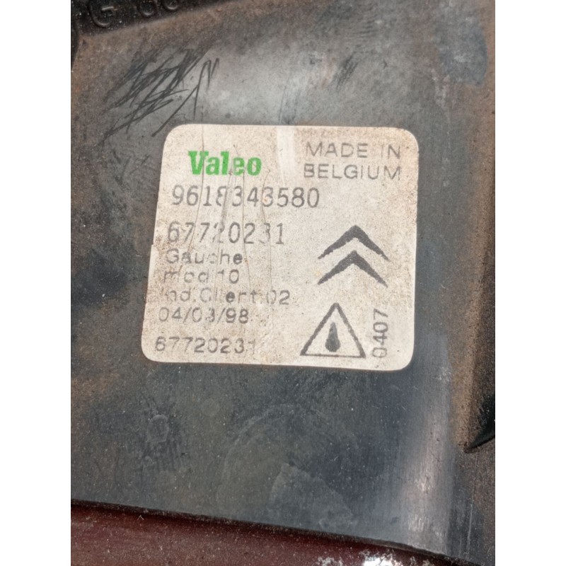 Recambio de faro antiniebla izquierdo para citroën saxo (s0, s1) 1.5 d referencia OEM IAM 9618343580 67720231 