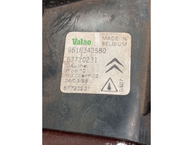 Recambio de faro antiniebla izquierdo para citroën saxo (s0, s1) 1.5 d referencia OEM IAM 9618343580 67720231 