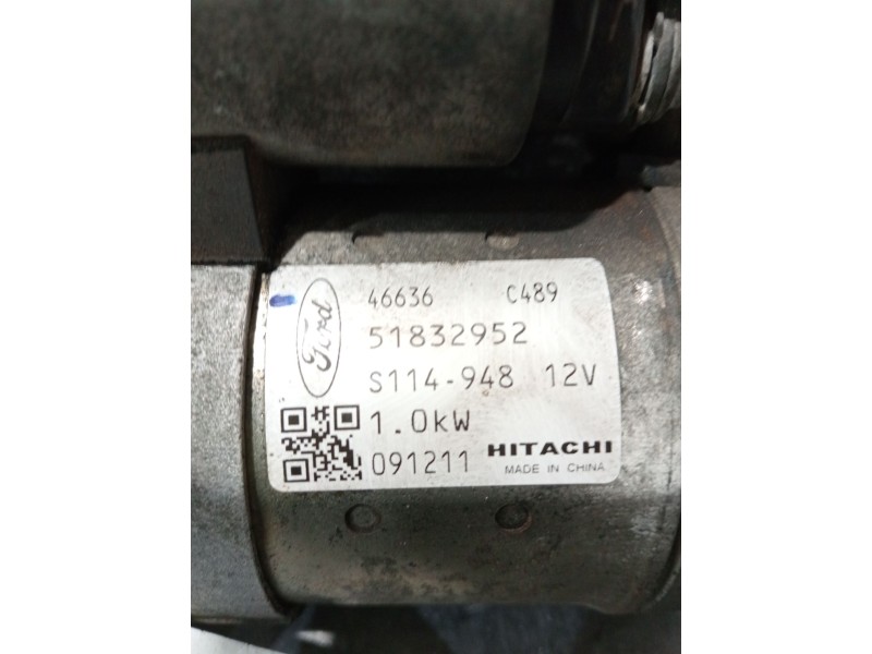 Recambio de motor arranque para ford ka (ru8) 1.2 referencia OEM IAM 51832952 S114948 