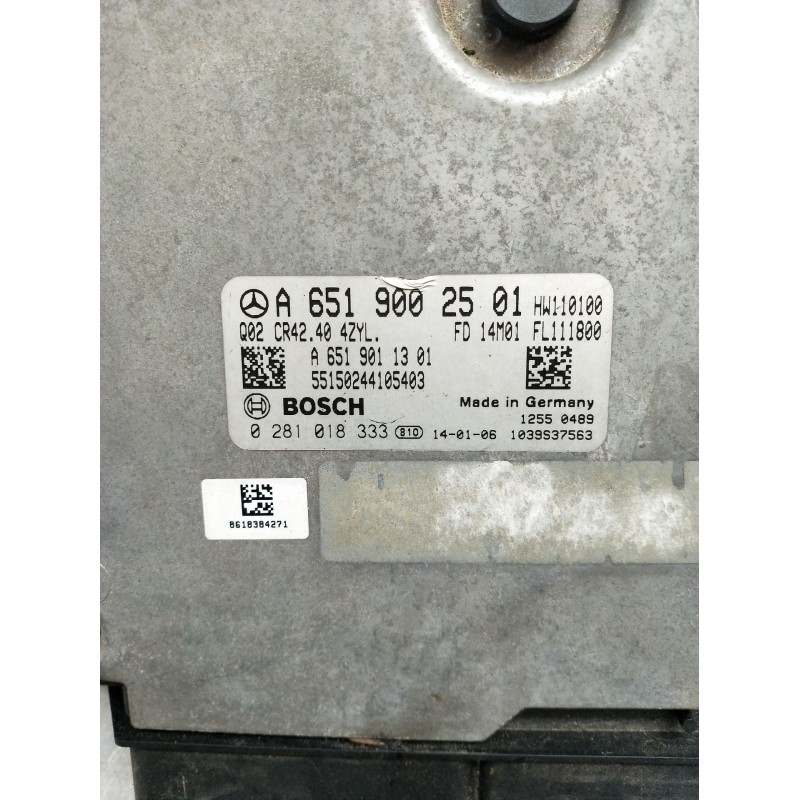 Recambio de centralita motor uce para mercedes-benz clase glk (x204) 220 cdi 4-matic (204.984, 204.997) referencia OEM IAM 02810