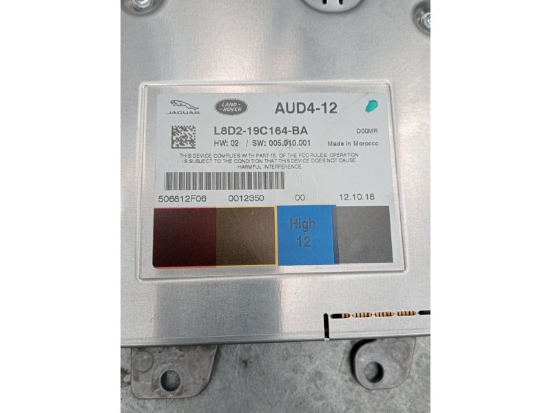 Recambio de sistema audio / radio cd para jaguar e-pace (x540) 2.0 d180 awd referencia OEM IAM L8D219C164BA 506812F06 ANTENA AMP