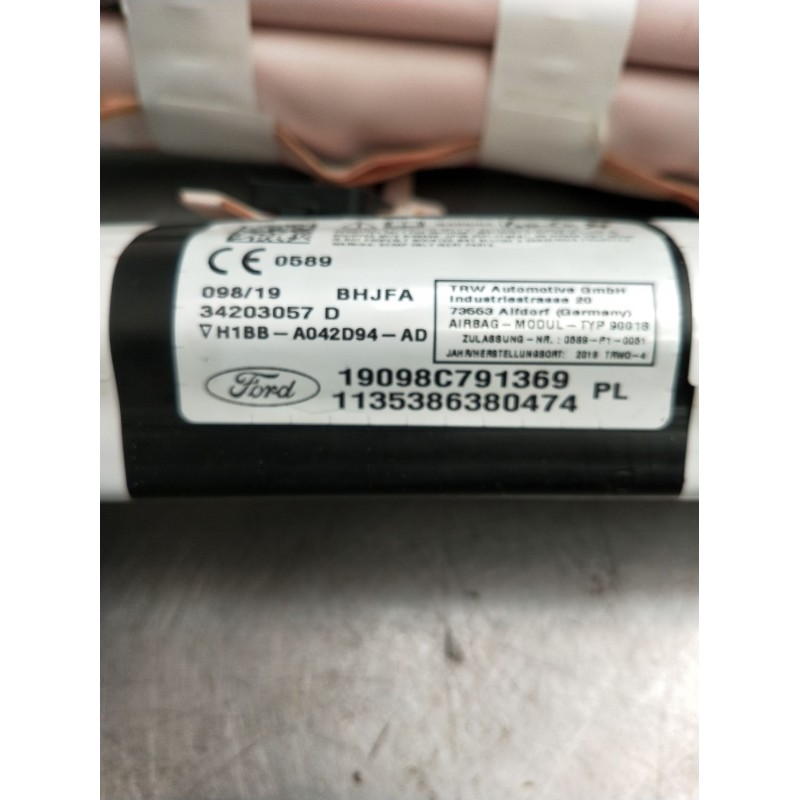 Recambio de airbag cortina delantero derecho para ford fiesta (ce1) cool&connect referencia OEM IAM H1BBA042D92AD 34203057D 1909