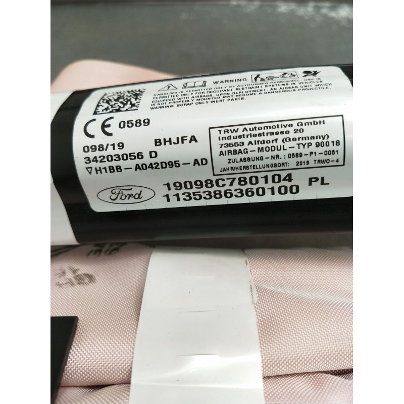 Recambio de airbag cortina delantero izquierdo para ford fiesta (ce1) cool&connect referencia OEM IAM H1BBA042D95AD 34203056D 19