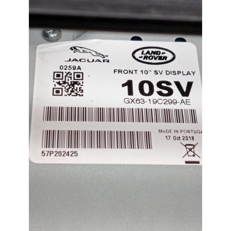 Recambio de pantalla multifuncion para jaguar e-pace (x540) 2.0 d180 awd referencia OEM IAM GX6319C299AE  