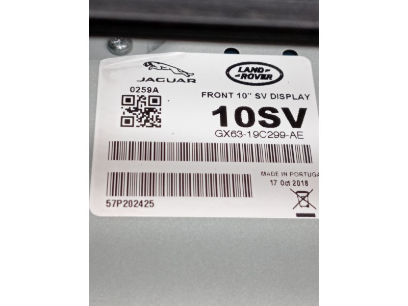 Recambio de pantalla multifuncion para jaguar e-pace (x540) 2.0 d180 awd referencia OEM IAM GX6319C299AE  