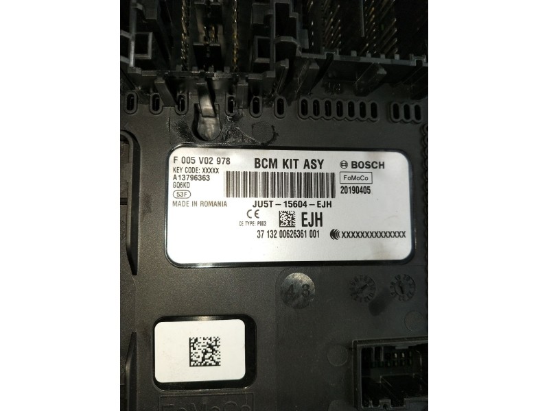 Recambio de caja reles / fusibles para ford fiesta (ce1) cool&connect referencia OEM IAM F005V02978 JU5T15604EJH 20190405