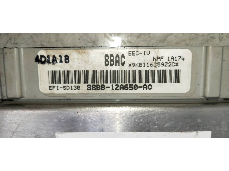 Recambio de centralita motor uce para ford sierra berlina gl referencia OEM IAM 88BB12A650AC  