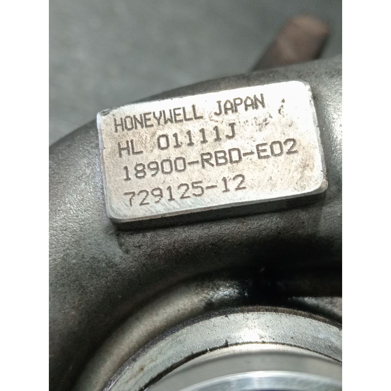 Recambio de turbocompresor para honda accord vii (cl, cn) 2.2 i-ctdi (cn1) referencia OEM IAM 18900RBDE02 72912512 