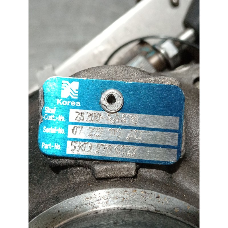 Recambio de turbocompresor para kia sorento i (jc) 2.5 crdi referencia OEM IAM 53039700122 282004A470 