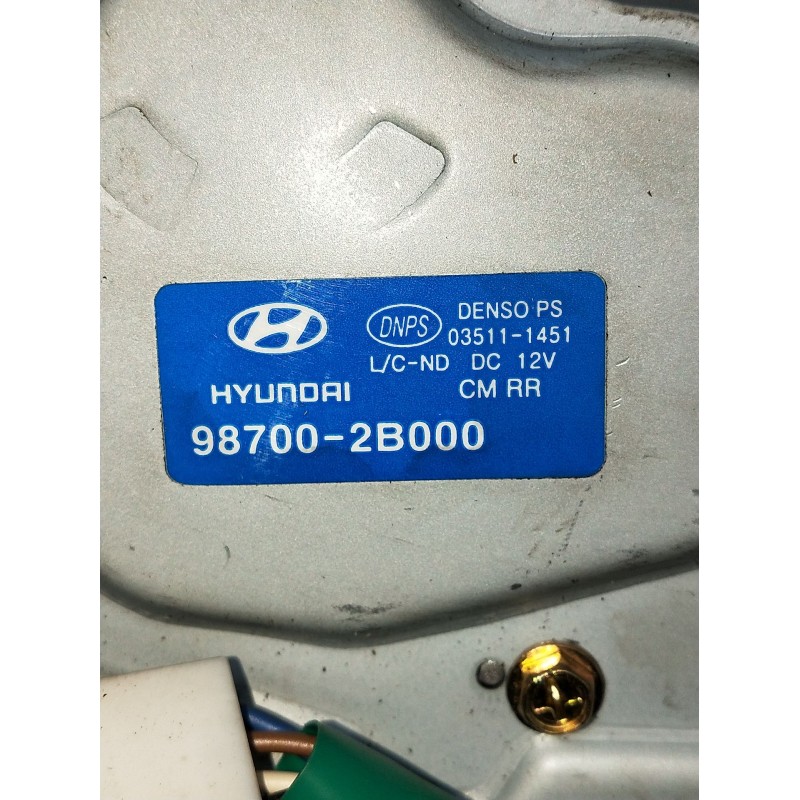 Recambio de motor limpia trasero para hyundai santa fé ii (cm) 2.2 crdi gls 4x4 referencia OEM IAM 987002B000  