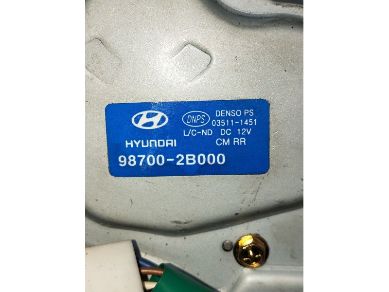 Recambio de motor limpia trasero para hyundai santa fé ii (cm) 2.2 crdi gls 4x4 referencia OEM IAM 987002B000  