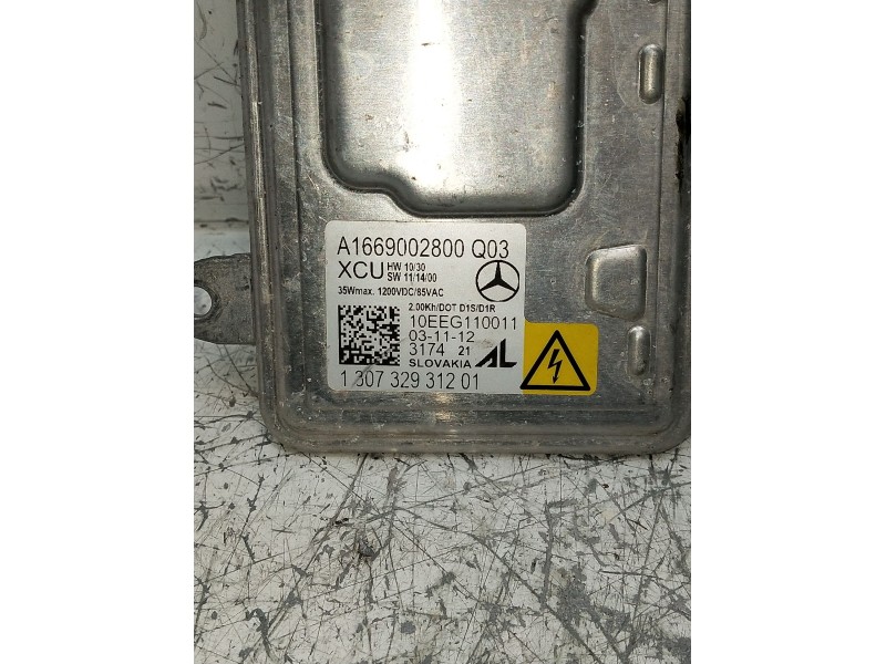 Recambio de centralita faros xenon para mercedes-benz clase glk (x204) 220 cdi 4-matic (204.984, 204.997) referencia OEM IAM A16