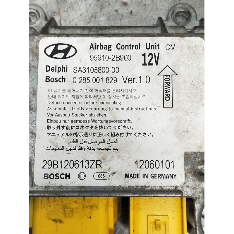 Recambio de centralita airbag para hyundai santa fé ii (cm) 2.2 crdi gls 4x4 referencia OEM IAM 0285001829 959102B900 29B120613Z