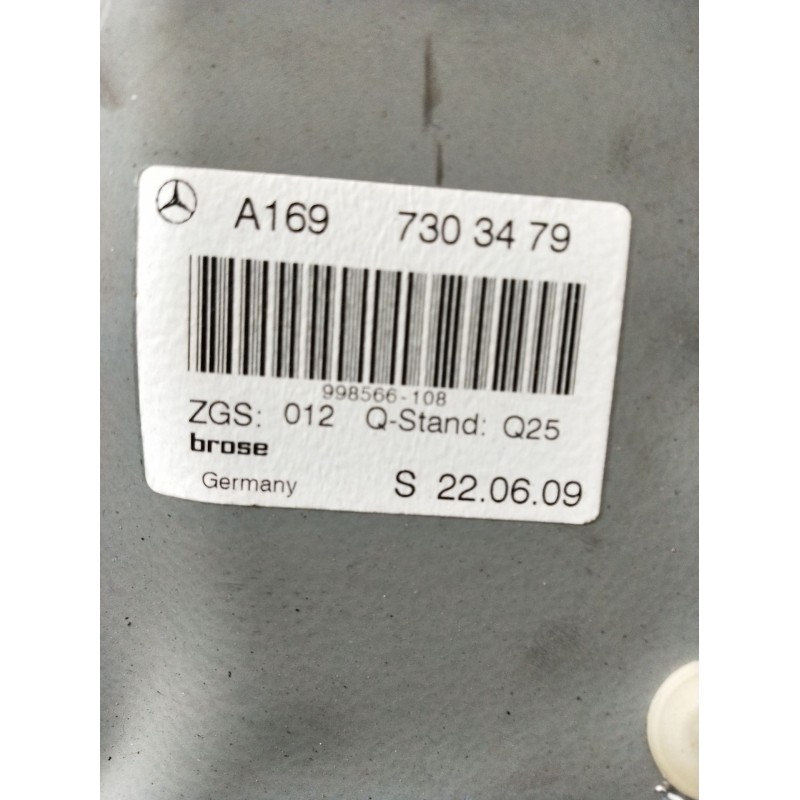 Recambio de elevalunas trasero derecho para mercedes-benz clase a (w169) a 180 cdi (169.007, 169.307) referencia OEM IAM A169730