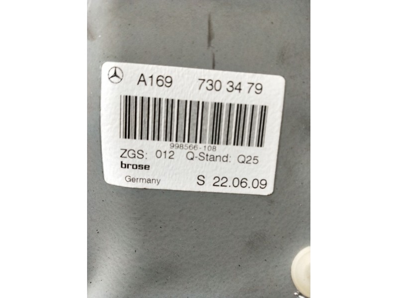 Recambio de elevalunas trasero derecho para mercedes-benz clase a (w169) a 180 cdi (169.007, 169.307) referencia OEM IAM A169730