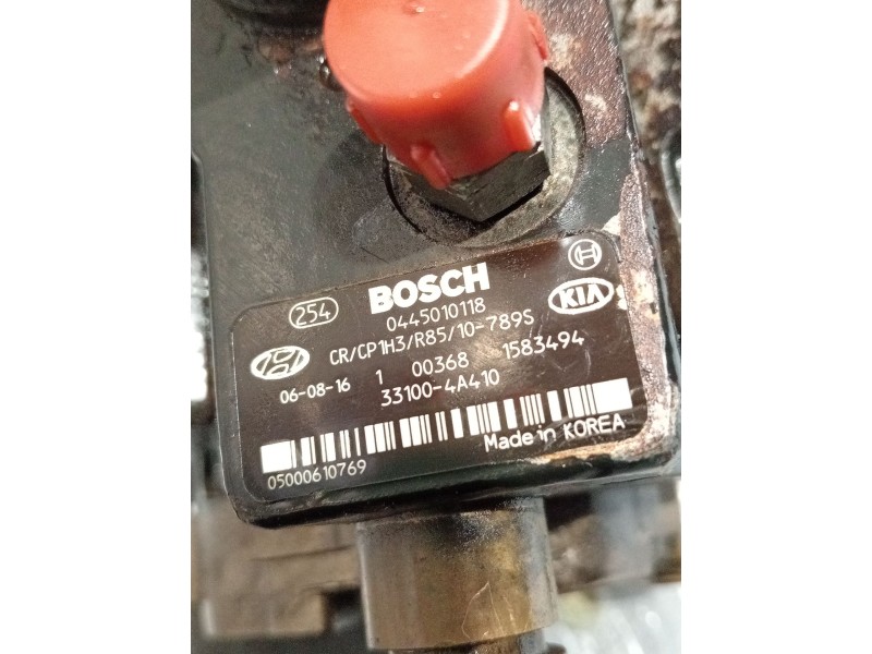 Recambio de bomba inyeccion para kia sorento i (jc) 2.5 crdi referencia OEM IAM 331004A410 0445010118 BOSCH