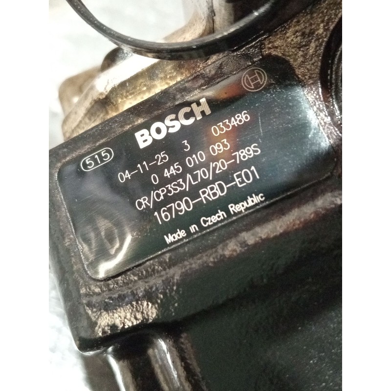 Recambio de bomba inyeccion para honda accord vii (cl, cn) 2.2 i-ctdi (cn1) referencia OEM IAM 16790RBDE01 0445010093 BOSCH