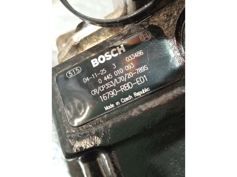 Recambio de bomba inyeccion para honda accord vii (cl, cn) 2.2 i-ctdi (cn1) referencia OEM IAM 16790RBDE01 0445010093 BOSCH