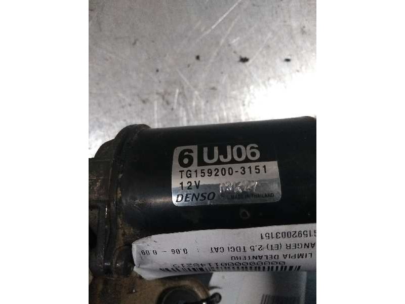 Recambio de motor limpia delantero para ford ranger (et) 2.5 tdci cat referencia OEM IAM TG1592003151 6UJ06 