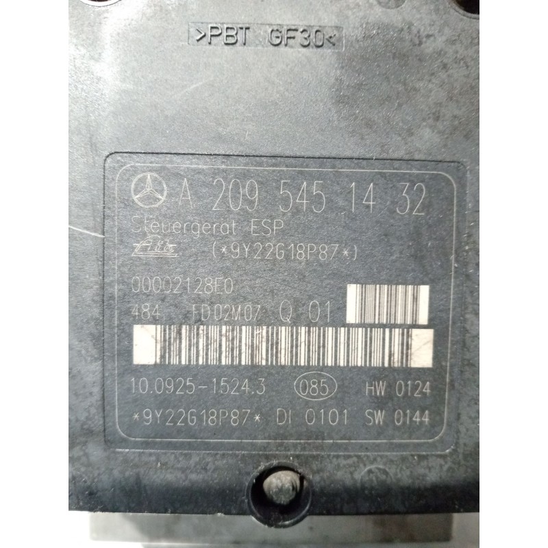Recambio de abs para mercedes-benz clase c (w203) c 220 cdi (203.006) referencia OEM IAM A2095451432 A0044315412 10020403734