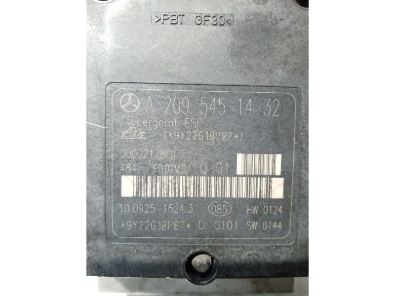 Recambio de abs para mercedes-benz clase c (w203) c 220 cdi (203.006) referencia OEM IAM A2095451432 A0044315412 10020403734
