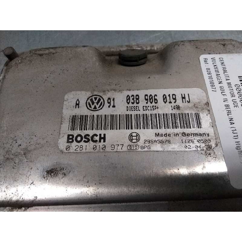 Recambio de centralita motor uce para volkswagen golf iv berlina (1j1) highline referencia OEM IAM 0281010977 038906019HJ EDC15P
