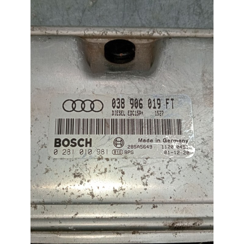 Recambio de centralita motor uce para audi a3 (8l1) 1.9 tdi referencia OEM IAM 0281010981 038906019FT 