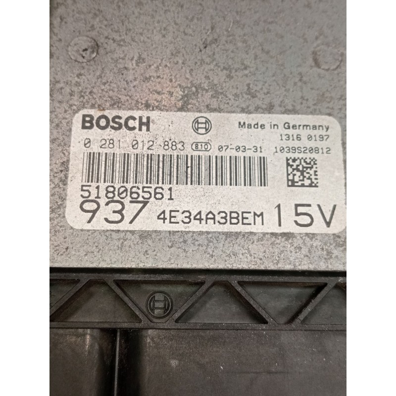 Recambio de centralita motor uce para alfa romeo gt (937_) 1.9 jtd (937cxn1b) referencia OEM IAM 0281012883 51806561 