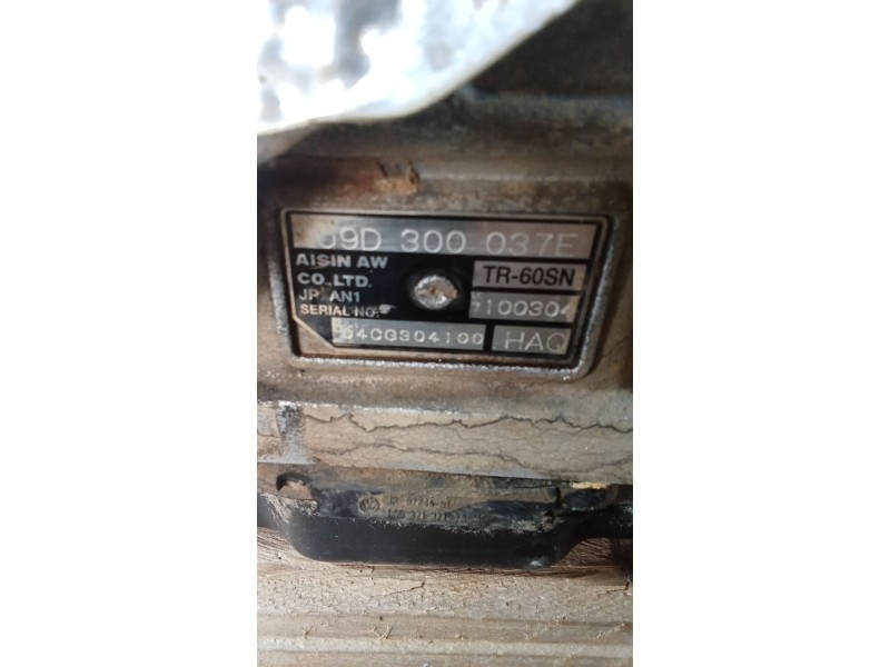 Recambio de caja cambios para volkswagen touareg (7la, 7l6, 7l7) 5.0 v10 tdi referencia OEM IAM HAQ AUTOMATICO 09D300037E 04CQ30