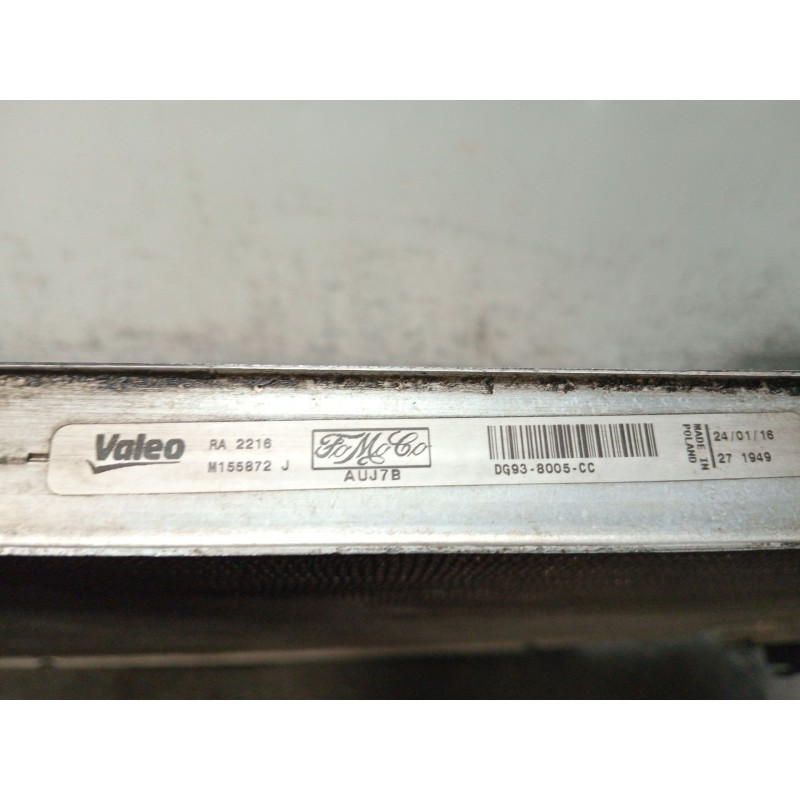Recambio de radiador agua para ford s-max (cj, wa6) 2.0 tdci referencia OEM IAM DG938005CC M155872J AUJ7B