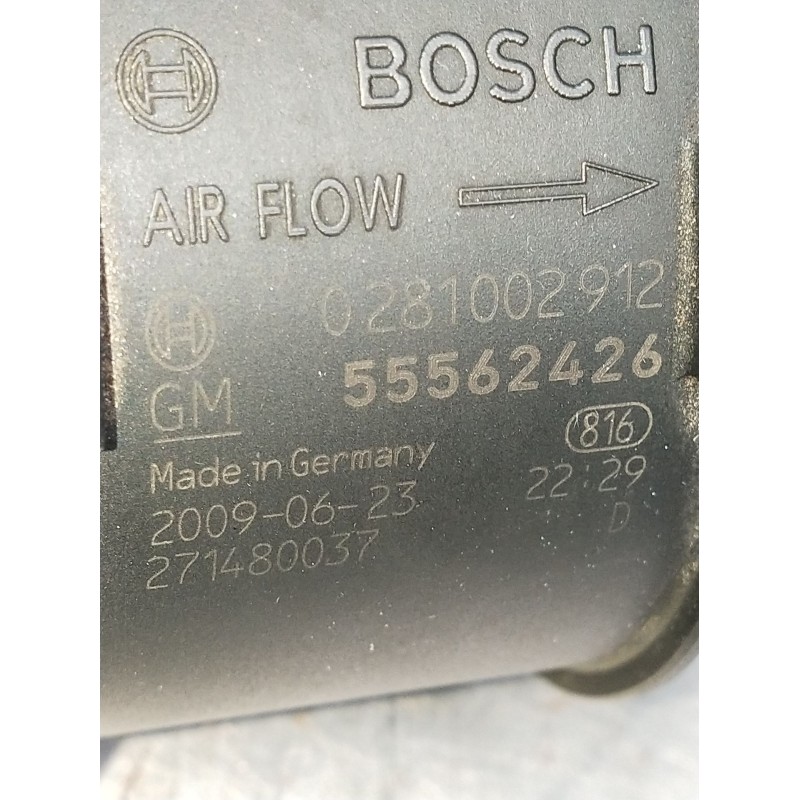 Recambio de caudalimetro para opel insignia a sedán (g09) 2.0 cdti (69) referencia OEM IAM 0281002912 55562426 