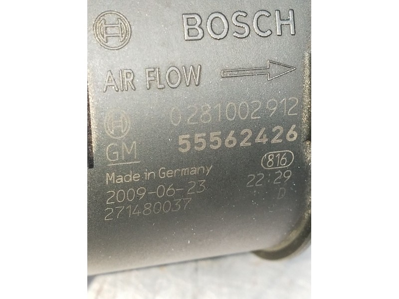 Recambio de caudalimetro para opel insignia a sedán (g09) 2.0 cdti (69) referencia OEM IAM 0281002912 55562426 