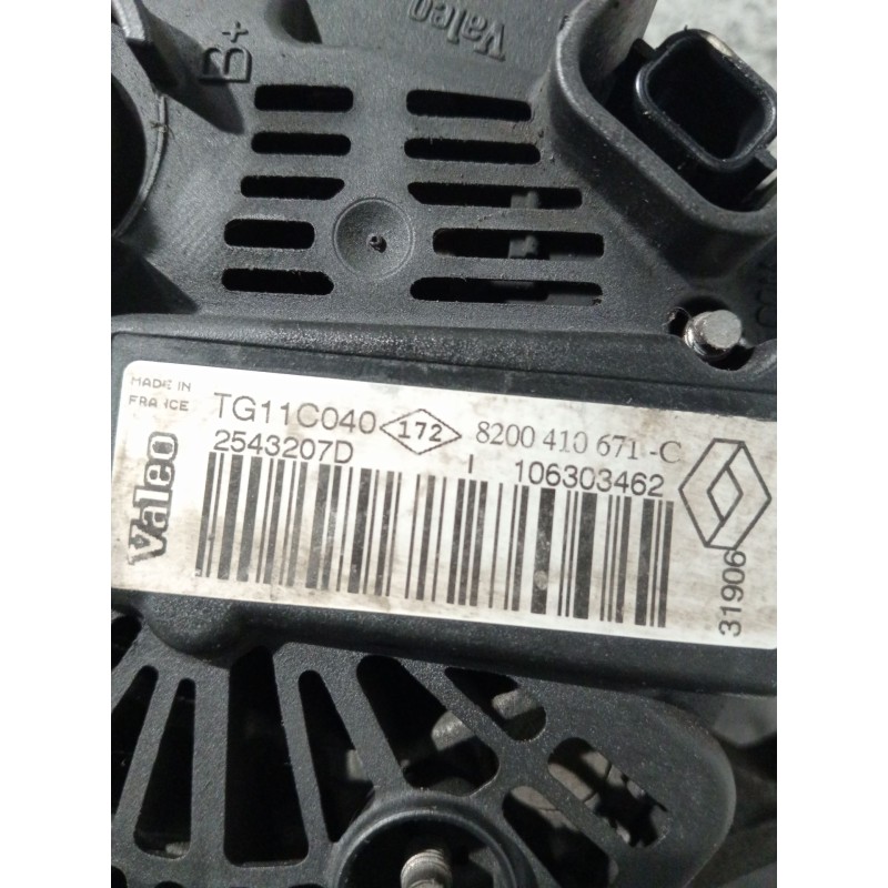 Recambio de alternador para renault megane ii station wagon (km0/1_) 1.9 dci referencia OEM IAM 8200410671 2543207D 