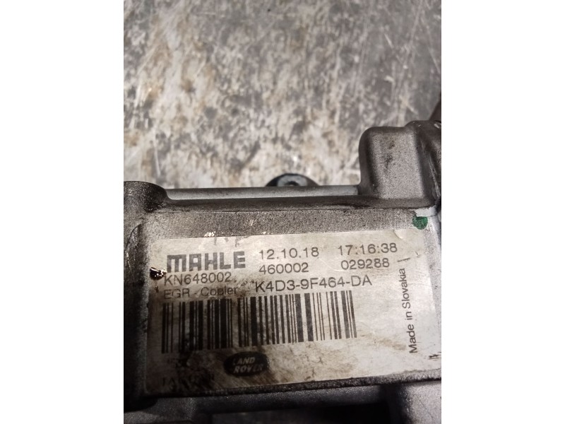 Recambio de enfriador egr para jaguar e-pace (x540) 2.0 d180 awd referencia OEM IAM K4D39F464DA  