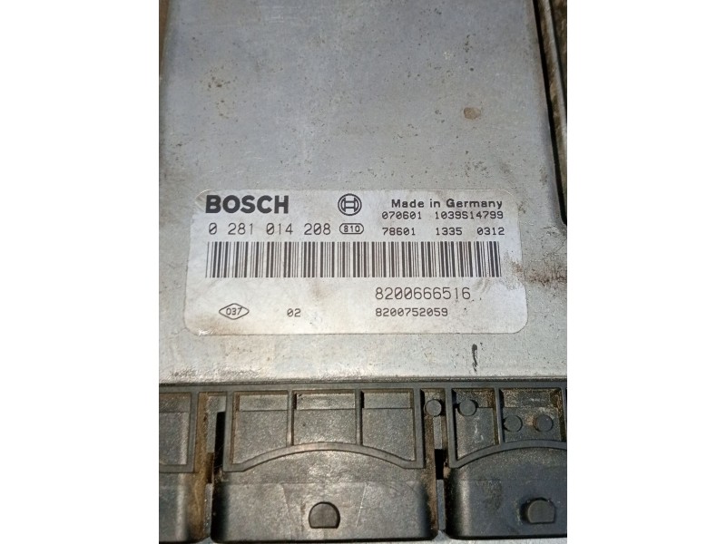 Recambio de centralita motor uce para nissan primastar furgoneta (x83) 2.0 dci 115 referencia OEM IAM 0281014208 8200666516 1039