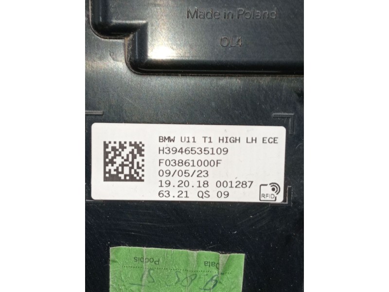 Recambio de piloto trasero izquierdo para bmw x1/ix1 u11 x1 sdrive18d referencia OEM IAM H3946535109 F03861000F 