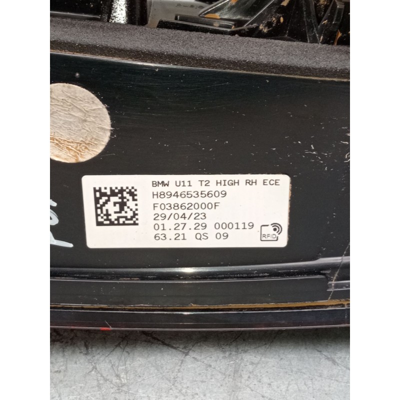 Recambio de piloto trasero derecho interior para bmw x1/ix1 u11 x1 sdrive18d referencia OEM IAM H8946535609 F03862000F 