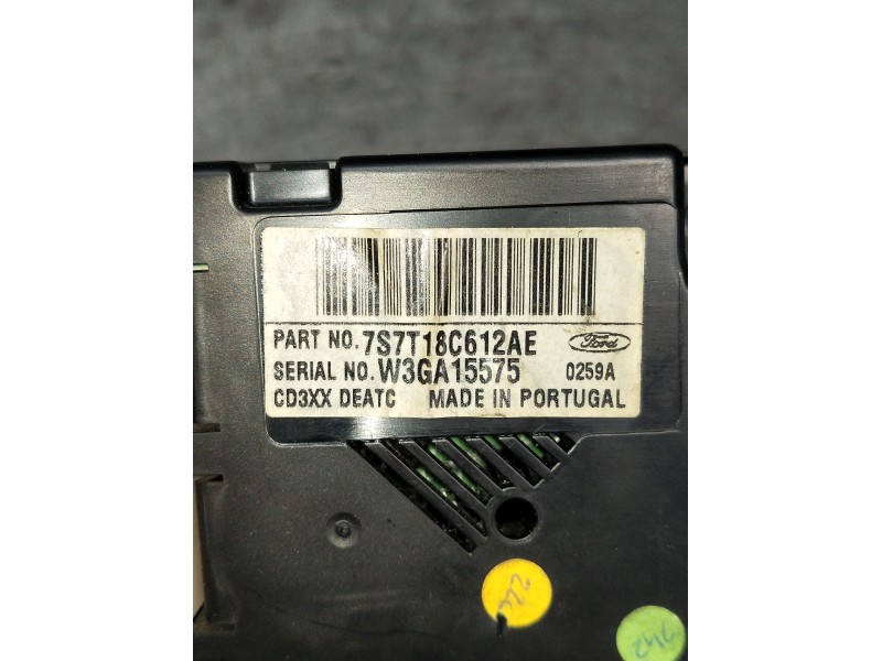 Recambio de mando calefaccion / aire acondicionado para ford mondeo iv turnier (ba7) 2.0 tdci referencia OEM IAM 7S7T18C612AE W3