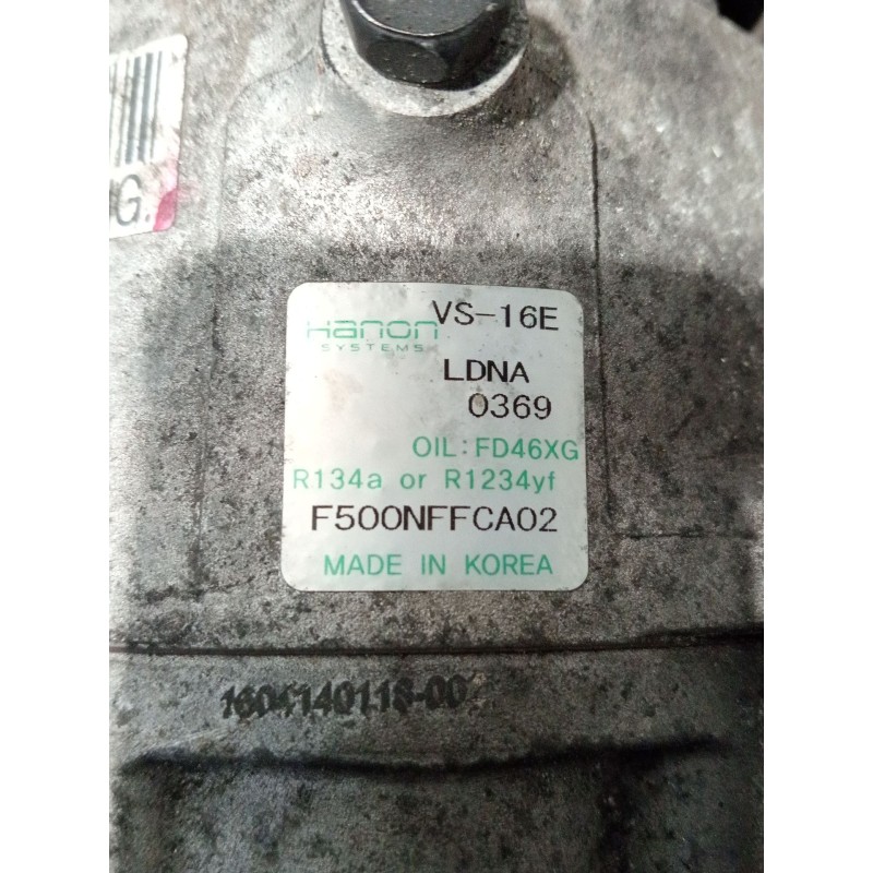 Recambio de compresor aire acondicionado para hyundai tucson (tl, tle) 1.7 crdi referencia OEM IAM F500NFFCA02 LDNA0369 VS16E