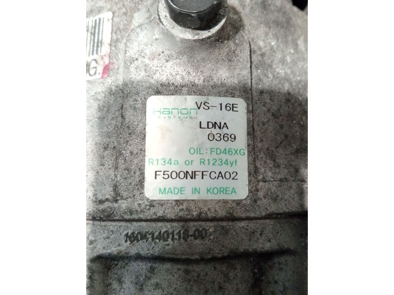 Recambio de compresor aire acondicionado para hyundai tucson (tl, tle) 1.7 crdi referencia OEM IAM F500NFFCA02 LDNA0369 VS16E