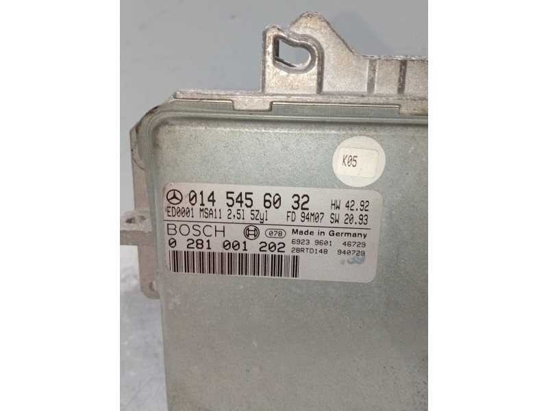 Recambio de centralita motor uce para mercedes-benz clase c (w202) c 250 d (202.125) referencia OEM IAM 0281001202 0145456032 