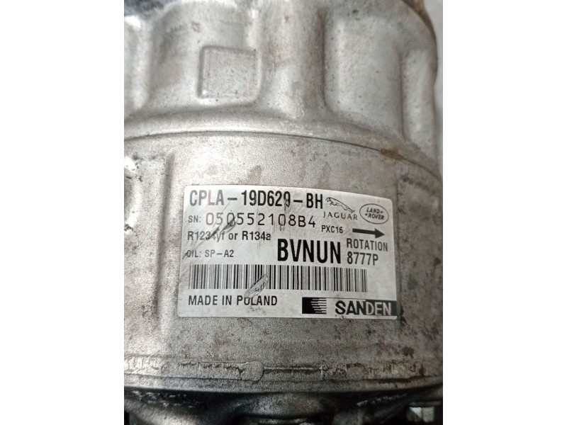 Recambio de compresor aire acondicionado para jaguar e-pace (x540) 2.0 d180 awd referencia OEM IAM CPLA19D629BH 8777P 