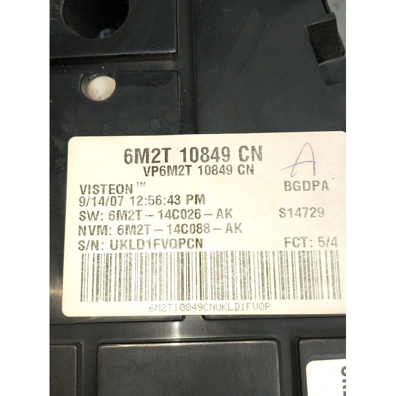 Recambio de cuadro instrumentos para ford mondeo iv turnier (ba7) 2.0 tdci referencia OEM IAM 6M2T10849CN 6M2T14C026AK 6M2T14C08