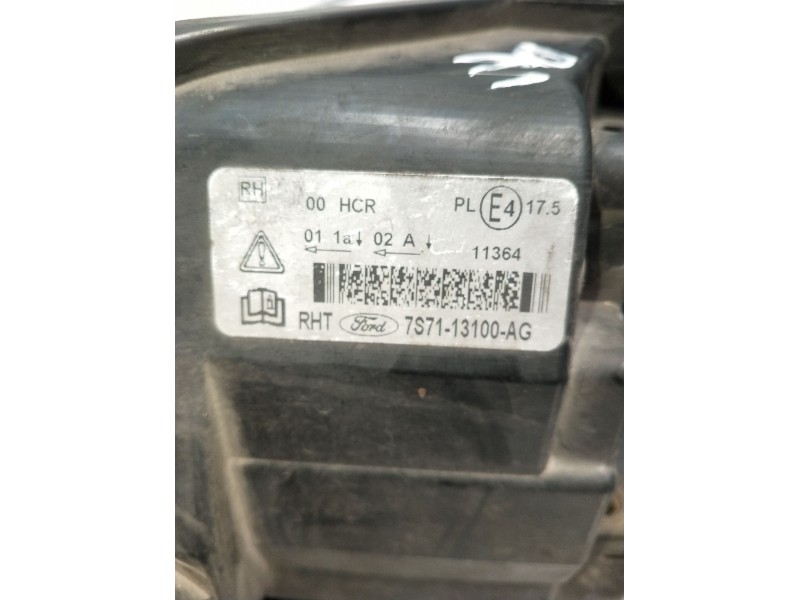 Recambio de faro derecho para ford mondeo iv turnier (ba7) 2.0 tdci referencia OEM IAM 7S7113100AG  