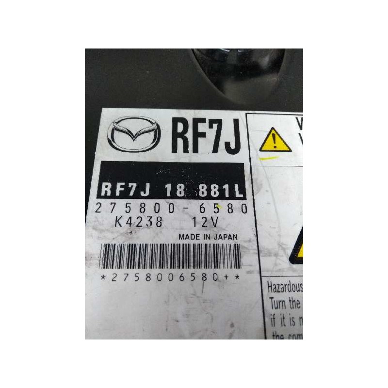 Recambio de centralita motor uce para mazda 6 berlina (gg) 2.0 diesel cat referencia OEM IAM RF7J18881L 2758006580 