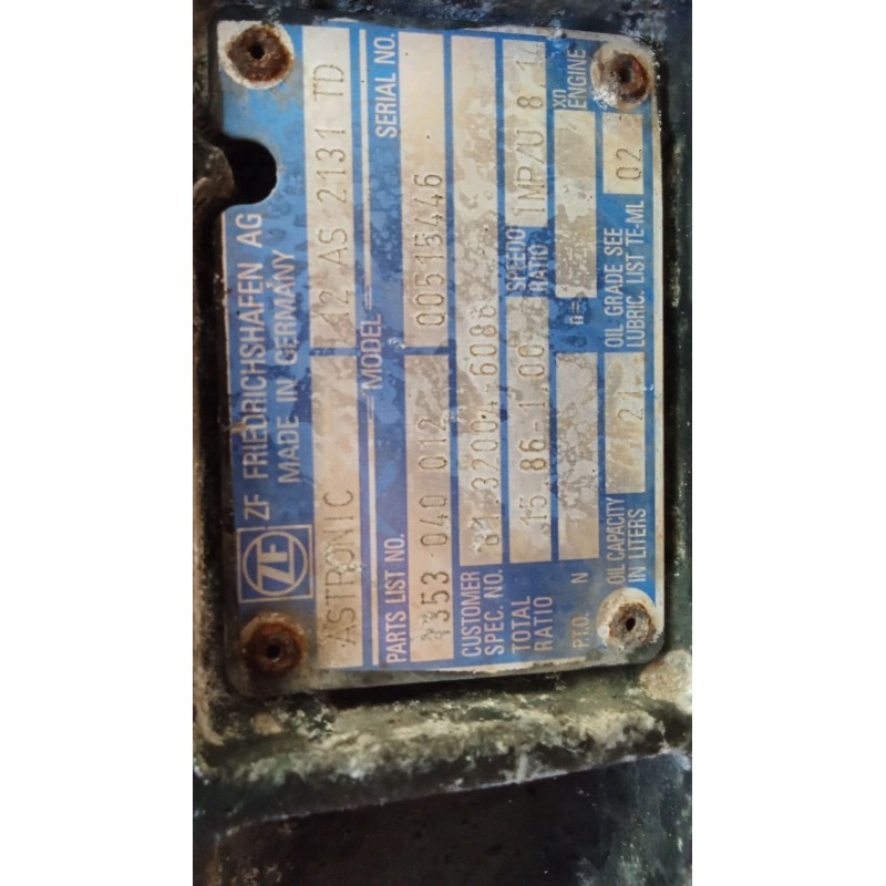 Recambio de caja cambios para man tgx 18.480 referencia OEM IAM 12AS2131TD 18V (ASTRONIC) MAN TGX 18.480 1353040012 00515446 813