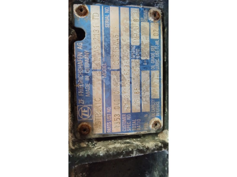 Recambio de caja cambios para man tgx 18.480 referencia OEM IAM 12AS2131TD 18V (ASTRONIC) MAN TGX 18.480 1353040012 00515446 813