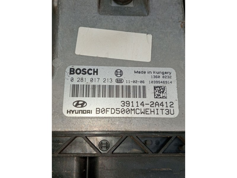 Recambio de centralita motor uce para hyundai i30 (fd) 1.6 crdi referencia OEM IAM 0281017213 391142A412 1039S46914